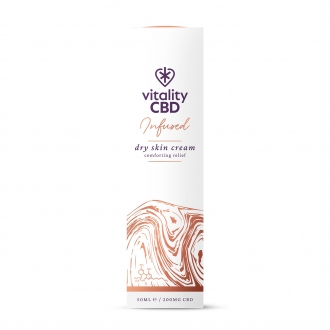 Vitality CBD Infused 200mg CBD Dry Skin Cream 50ml - 3