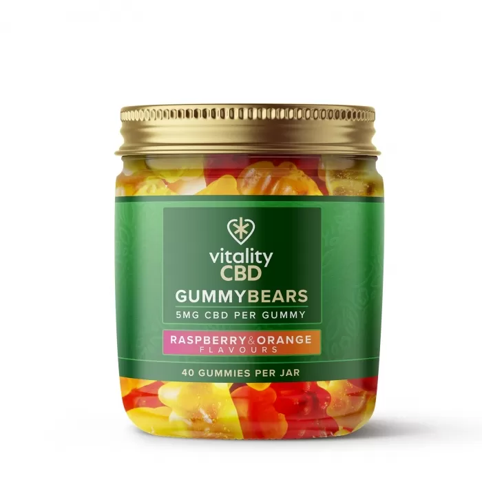 Vitality CBD CBD Gummy Bears Raspberry & Orange - 1
