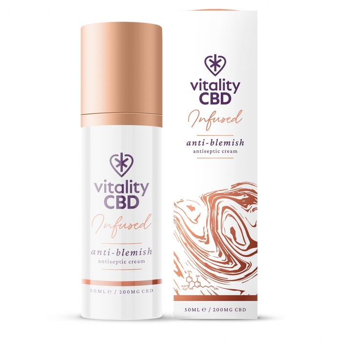 Vitality CBD Infused 200mg CBD Anti-Blemish Cream 50ml - 1