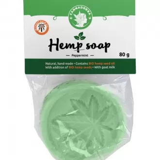 Natural Peeling Soap with Hemp & Mint 80g