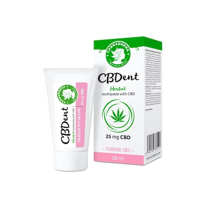 Cannadorra Natural Toothpaste with CBD (25mg) 50ml - 1