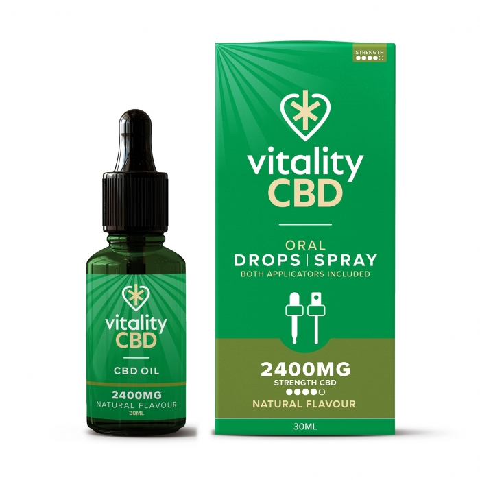 Vitality CBD CBD Oral Drops Natural Flavour 30ml - 16