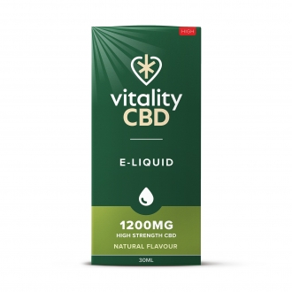 Vitality CBD Broad Spectrum CBD E-liquid Natural Flavour 30ml - 9