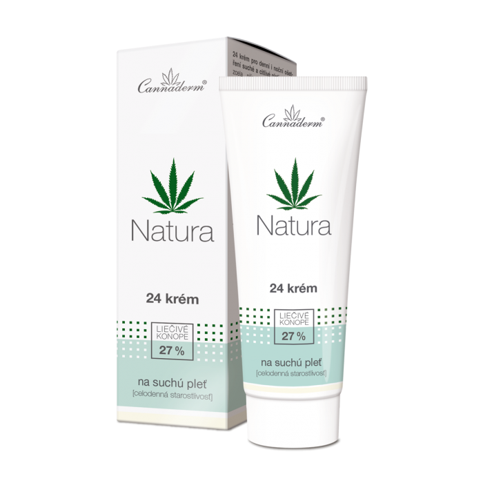  Cannaderm Natura 24 Face Cream for Dry Skin 75g - 27% Hemp - 1