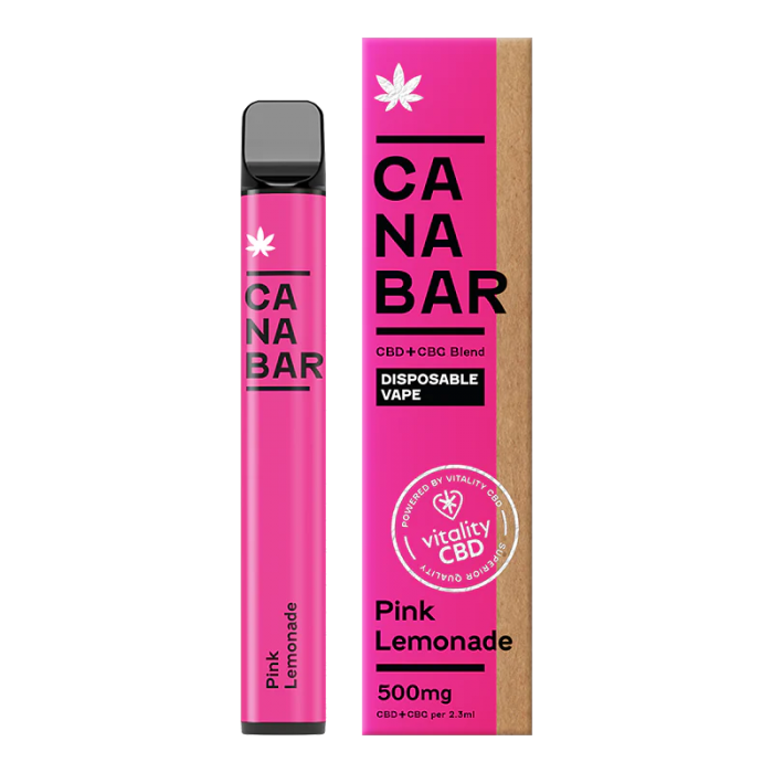 Pink Lemonade Vape Pen 500mg CBD+CBG...