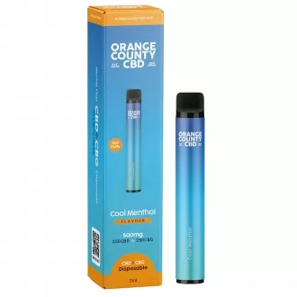 Cool Menthol Vape Pen 500mg CBD+CBG (ready to use)
