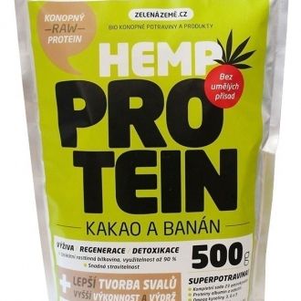 Hemp Protein 500g Cocoa and Banana (45g/100g protein)