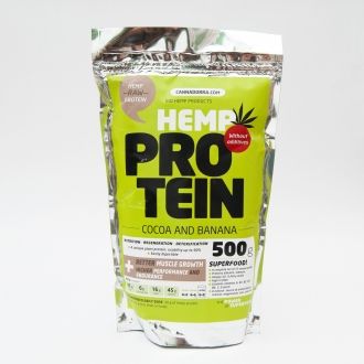Hemp Protein 500g Cocoa and Banana (45g/100g protein)