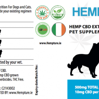 HEMP Vet 500mg CBD for Pets (Cannabidiol) 50ml